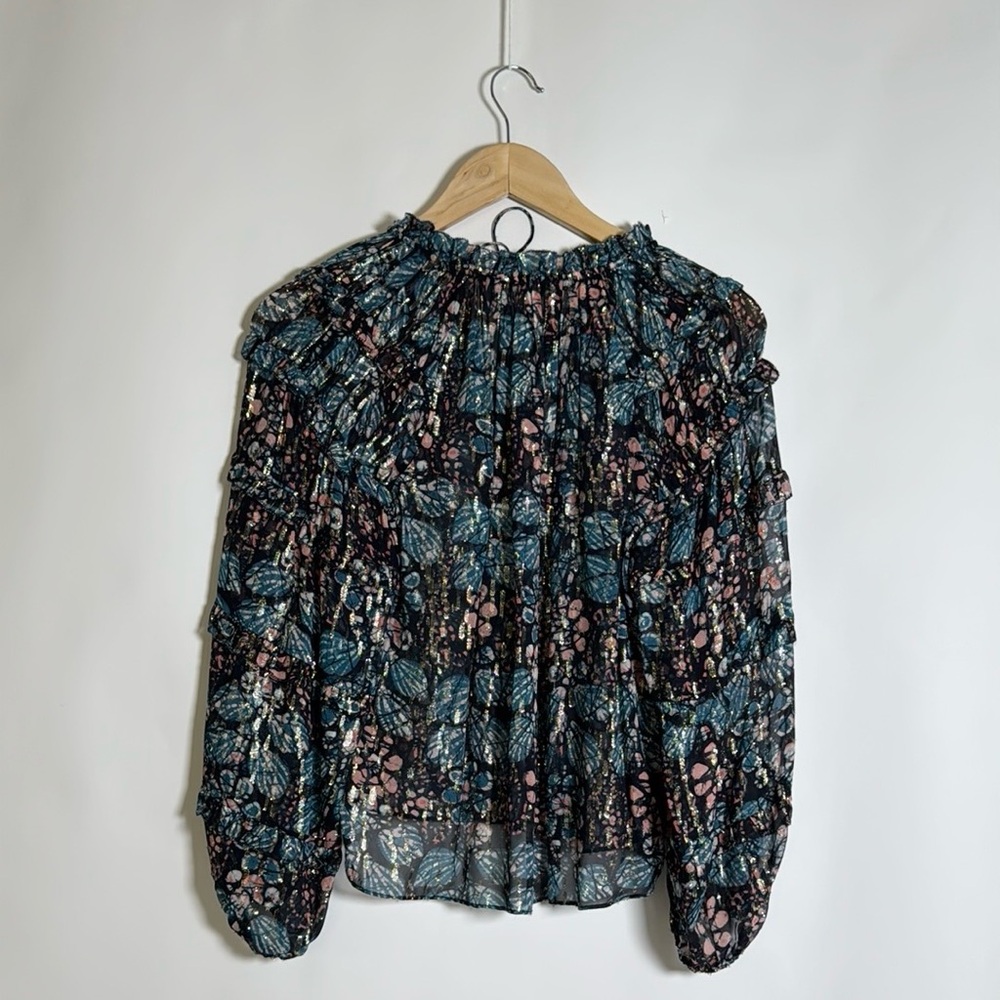 Ulla Johnson Roma Blouse Size 0 Silk - Picture 7 of 12